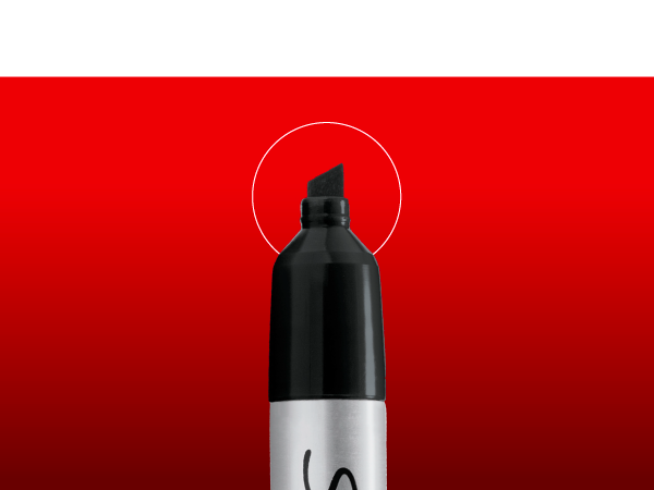 Sharpie Permanent Markers, Chisel Tip, Black, 12 Count - Home, School, Office Supplies