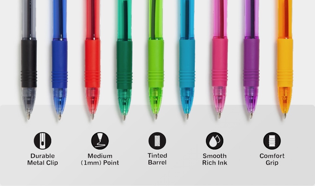 Zebra Pen Z-Grip Retractable Ballpoint Pen, Black Ink, 1.0mm, 48 Bulk-Pack