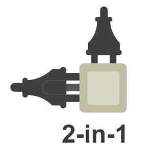 OREI India to South Africa, Botswana, Namibia & More (Type M) Travel Adapter Plug - 2 in 1 - CE Certified - RoHS Compliant - White Color (DB-10L)