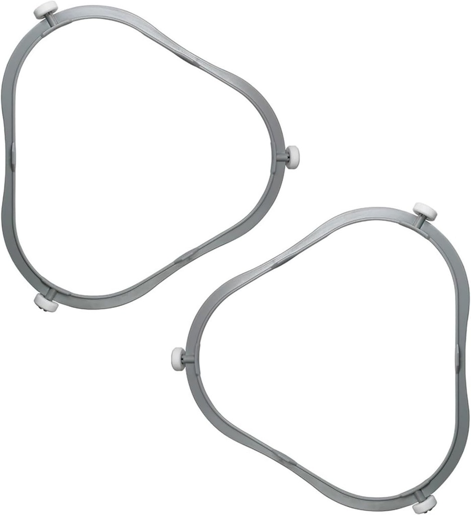 2 Pack High Temperature Microwave Plate Rings Turntable For Consistent Cooking Result