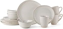 Mikasa Cora 16 Piece Dinnerware Set, Service For 4, Cream