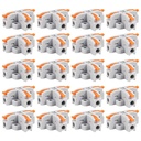 DIANN 20pcs T-Shape Lever Nut Wire Connector Compact Wire Conductor Connector Quick Connect Terminals Pole Wire Nut Connectors Quick Connect Splice Wire Connectors