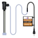 1800W Submersible Hot Tub and Pool Electric Portable Immersion Water Heater with Temp Control, WiFi Timer and Auto Shut Off for Bathtub, Above Ground Pool, Swimming Pool and Baptism Pool