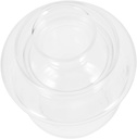 Zerodeko Heat-Resistant Glass Tea Warmer Set Lid Sturdy Borosilicate Glass for Home Use for Tea Sake and Wine