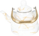 Generic Enamel Kettle Gold Color Kettle Instant Electric Teapot Coffee Pot Jet Water Kettle Boil Hob Hot Gas Spout Stovetop Gold Tea Kettle With Infusers Dispenser Bottle Stainless Steel