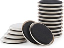 8pcs Reusable 3 1/2" Carpet Furniture Sliders, Heavy-Duty Hardwood Floor Furniture Gliders, Plastic Moving Pads for Heavy Furniture, and Floor Protectors