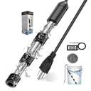 HASTER 2000W Immersion Water Heater with Silicone Protection,Anti-Scalding Bucket Heater with LCD Therometer,Portable Submersible Bathtub Heater,Pool Heater for Above Ground Pool,Water Trough Heater