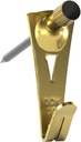 OOK 50615 Professional Picture Hangers, Art Hangers, Padded, Brass, Reusable Picture Hooks, 20lb (15 set)