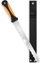 Sod Cutter knife: Stainless Steel Garden Knife 11.14-inch sharp blade, double-edged sod knife for outdoor, Lawn Repair, easy to carry (orange)