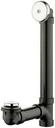 Everbilt Easy Touch 1-1/2 in. White Poly Pipe Bath Waste and Overflow Drain in Chrome