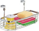 iDesign Axis Steel Over-the-Cabinet Storage Tray - 5" x 11" x 5", Chrome