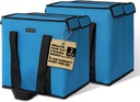 HATHOR Hot Cold Insulated Grocery Bags Reusable Stackable Collapsible Foldable Cooler Boxie Bag Shoping Totes for Groceries in Car, Frozen Food & Travel