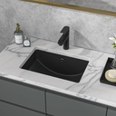 Sarlai Undermount Bathroom Sink - 21 x 15 inch Rectangular Vessel Sink Undermount Modern Ceramic Rectangle Vanity Sink Art Basin with Overflow, Interior Bowl Size 19-2/9" x 13-1/9"