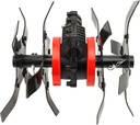 Mower Loosening Wheel Multifunctional Metal Mower Soil Loosening Wheel Grass Trimmer 26mm 9 Teeth Universal Brush Cutter Grass Wheel for Loosening Soil Weeding