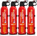 Fire Extinguisher for Vehicle & Home 620ml 4 Count, Car Fire Extinguishers, Prevent Re-lgnition, Best Suitable for Kitchen,The House Car Truck Boat Water-Based Mini Fire Extinguishers