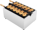 Commercial Waffle Maker Taiyaki Fish Waffle Maker,Non-Stick Baker Machine With 122-572℉ Temp Range and Time Control, Teflon-Coated Baking Pan Stainless Steel Body,Double-sided heating plate