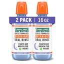 TheraBreath Overnight Mouthwash, Fights Bad Breath for 12 Hours, Chamomile Mint Flavor, Dentist Formulated, Fluoride Rinse, Alcohol Free, 16 fl oz (Pack of 2)