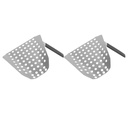 Stainless Steel Ergonomic French Fries Scoop with Holes for Popcorn 2pcs