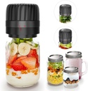 Mason Jar Vacuum Sealer, Wide Mouth and Regular Mouth, Vacuum Sealer for Jars with Opener & 5 Pairs of Lid