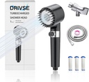 Drivse Showerhead, Drivse Filtered Shower Head With Handheld, High Pressure Handheld Hydrojet Nozzle Kit with Water Filter, Fits for Men, Women, Children and Pets. (Showerhead)
