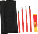 Insulated Screwdriver Set Non-slip Electrical Tools for Electricians Diy Enthusiasts Kit with Slotted Drivers Safe for Home Repair