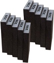 Fine Sanding Block Sandpaper Sponge - 10Pcs 220 Grit Sand Paper Blocks for Wood, Metal, and Drywall