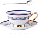 Bone China Tea Set Porcelain Tea Cup Ceramic Pot Morocco Teapot Set Cafe Mug Coffee Cup Advanced Teacup Teaset Teaware