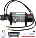 CXRCY Hydraulic Winch 2/5"x78FT Steel Cable - BMR80 Hydraulic Motor Motor, 36:1 Gear Ratio - Great for Wreckers, Trailers & Vehicle Recovery（15000LBS）
