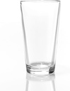Necessia Heat-Tempered Durable Rim Pint Beer Glasses - 16oz, Set of 6 - Premium Quality, Stylish and Long-Lasting Beverage Glassware, Perfect for Home Bars, Restaurants, and Parties, Made in USA