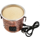Authentic Turkish Copper Sand Coffee Maker - Electric Heater Machine, Arabic Coffee Set (1 Pack)