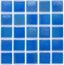 URBN Contemporary Ocean Blue Iridescent Glass Mosaic Tile for Indoor and Outdoor - Sample Tile (4-1/3 inches x 4-1/3 inches, 0.13 SQ FT)