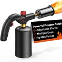 ThermoMaven Powerful Propane Torch, Kitchen Cooking Torch, Culinary Torch Lighter, Adjustable Blow Torch for Sous Vide Searing Steak, BBQ, Grill, Campfire Charcoal Starter (Propane Tank Not Included)