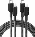 Anker 310 USB C to Lightning Cable(6FT,2Pack, Black), MFi Certified for iPhone 14 Series, and More(Charger Not Included)