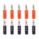 Elektroniczne przyciski 4 mm złącza Banana Plug (5 Para) 124; Wkręt typu Black & Red Banana Jack do głośników i Audio