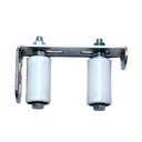 Heavy Duty Regulowany przesuwne wrota Przewodnik Roller z podwójnym łożyskiem kulkowym nylon Koła