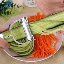 SR 2 in 1 Stainless Steel Julienne Wegetable Peeler Wielofunkcyjne owoce & Veggie Shredder Slicer and Grater for Potatates, Marchew, Ogórki