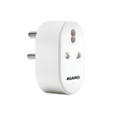 AGARO Regency 16A Wi- Fi Smart Plug z monitoringu energii i kontroli aplikacji, Kompatybilny z Alexa & Assistant, Kontrola głosu dla Geyser, AC & Inne ciężkie urządzenia, Timer & Scheduling, Biały