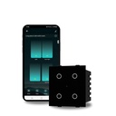 AZIIOT Smart Wi- Fi Modular 4 Gang Premium Touch Switch (6 Amps Each) - GLASS (Nie akrylowy): Podnieść swój dom z bezproblemową kontrolą (Pasuje w Anchor Roma Classic i podobne płyty) Automatyzacja domu