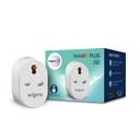 Wipro 16A Wi- Fi Smart Plug z monitoringiem energetycznym- Nadaje się do dużych urządzeń, takich jak gejzery, kuchenki mikrofalowe, klimatyzatory (współpracuje z Alexą i asystentem) - Biały