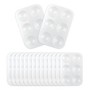 16PCS White Plastic Paint Trays - Niezbędne dla stron malarskich, DIY Rzemiosła i malarstwo artystyczne