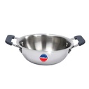 TOSAA TRIPY MINI KADHAI-3 Baza warstwowa, Idealny do smażenia, Tadka, Compact & Heavy Duty Size 124; Induction and Gas Stove Compatible Size 124; Multipurpose Cookware