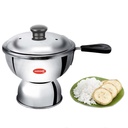 AADHIK Chiratta Puttu Maker z uchwytem Użyj z ciśnieniowym Cooker Puttu Kutti Puttu Steamer Silver, Marka w Indiach