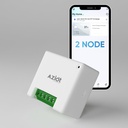 AZIIOT 2 Smart Switch - WiFi / Bluetooth Communication - Made in India - Funkcja zegara - Praca z Home i Alexa... (2 węzeł)