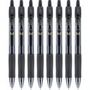 PILOT G2 Premium długopisy żelowe, Fine Point 0.7mm, czarny tusz, 8- pack