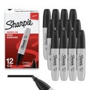 Sharpie Permanent Markers, Chisel Tip, Black, 12 Count - Strona główna, Szkoła, Dostawy biurowe