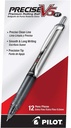 PILOT Precyzyjne V5 RT Odwracalne długopisy rolkowe, 0,5mm, czarny, 12- pack