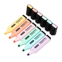 ZEYAR Highlighter, Kolory pastel Chisel Tip Marker Pen, AP Certified, Różne kolory, Na bazie wody, szybkie suche (6 kolory makaron)