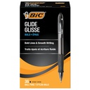 BIC Glide Bold Black Ballpoint Pens, Bold Point (1,6 mm), 36- Count Pack
