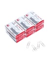 PAPERPAL Paperclips for Office School & Personal Use, # 1 Smooth Paper Clip (1-2 / 7 "), 600 Medium Paper Clips (6 Pudełek po 100 Każdy), Silver