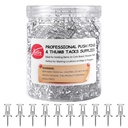 Push Pins 600 Count, Standard Clear Thumb Tacks Steel Point i Clear plastikowe głowy